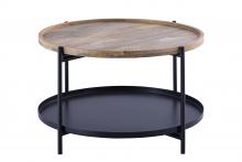 Canarm HSD-10732 - CALIN Black with Natural Wood Coffee Table