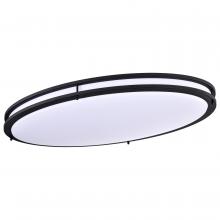 Nuvo 62/1741 - Glamour LED 32 inch; Flush Mount Fixture; Oval Shape; Black Finish; CCT Selectable 3K/4K/5K