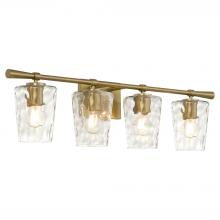 Quorum 5204-4-80 - Goodwin 4 Light Vanity, Aged Brass