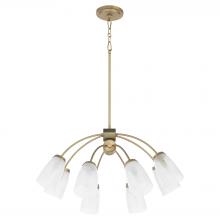 Quorum 6077-8-80 - Arpeggio 8 Light Chandelier, Aged Brass