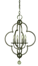 Framburg 1160 AB - 4-Light Antique Brass Quatrefoil Dining Chandelier