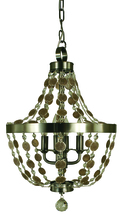 Framburg 4484 AB - 4-Light Antique Brass Naomi Chandelier