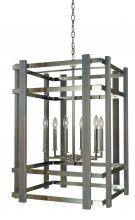 Framburg 5264 PN - 6-Light Polished Nickel Arcadia Chandelier