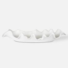  17965 - Ruffled Feathers Modern White Bowl