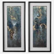 Uttermost 41434 - Glimmering Agate Abstract Prints, S/2