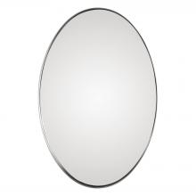 Uttermost 09354 - Pursley Brushed Nickel Oval Mirror