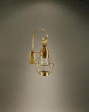 Northeast Lantern 2721-AB-MED-OPT - Caged Pear Wall Antique Brass Medium Base Socket Optic Glass