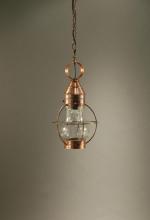 Northeast Lantern 2722-AB-MED-OPT - Caged Pear Hanging Antique Brass Medium Base Socket Optic Glass