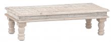 Currey 1200-0254 - Kenton Rectangular Whitewash Tea Table