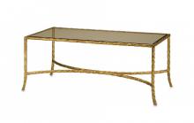 Currey 4057 - Gilt Twist Bronze Cocktail Table