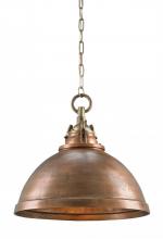 Currey 9857 - Admiral Brass Pendant