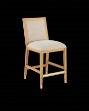 Currey 7000-0892 - Santos Sea Sand Counter Stool, Liller Malt