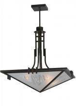 Meyda White 113740 - 27" Square Lineage Metro Fusion Inverted Pendant