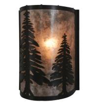 Meyda White 114681 - 8" Wide Tall Pines Wall Sconce