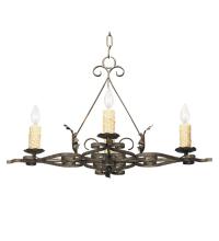 Meyda White 115231 - 28" Long Elianna 4 Light Chandelier