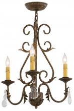 Meyda White 115925 - 18" Wide French Elegance 3 Light Chandelier