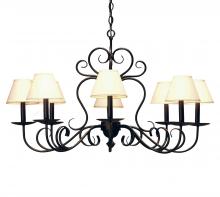 Meyda White 118012 - 36" Wide Corrina 8 Light Chandelier