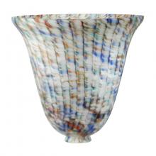 Meyda White 11935 - 10.5"W Peacock Pate-De-Verre Shade