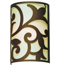 Meyda White 119503 - 8" Wide Rickard Wall Sconce