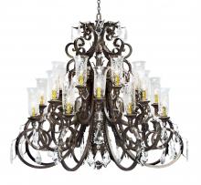 Meyda White 119767 - 54" Wide Serratina Crystal Chandelier