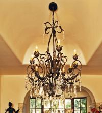 Meyda White 120317 - 54" Wide Felicia 10 Light Chandelier