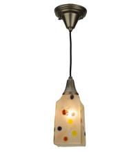 Meyda White 124018 - 4.5"Sq Metro Fusion Jewel Mini Pendant