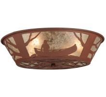 Meyda White 127250 - 22.5" Wide Canoe At Lake Flushmount