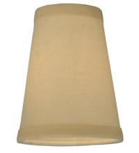 Meyda White 130998 - 4"W X 5.25"H Natural Linen Shade