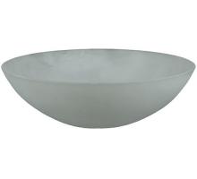 Meyda White 133025 - 9"W X 3"H Bowl Frosted Glass Shade