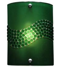 Meyda White 133701 - 8.25"W Metro Fusion Green Pietre Wall Sconce