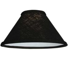 Meyda White 136239 - 9.25"W X 5"H Faille Black Fabric Shade