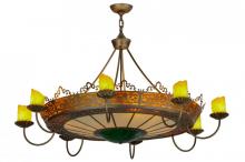 Meyda White 145154 - 47"W Stanley 8 Arm Chandelier