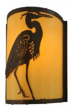 Meyda White 146242 - 8" Wide Heron Wall Sconce