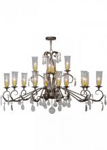 Meyda White 149437 - 62" Long Windsor 14 Light Oblong Chandelier