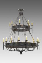 Meyda White 153295 - 72" Wide Marta 24 Light Two Tier Chandelier