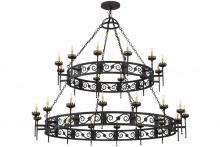 Meyda White 157277 - 84"W Majella 28 LT Two Tier Chandelier