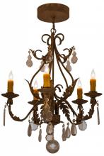 Meyda White 159601 - 24"W French Elegance 5 LT Chandelier