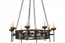 Meyda White 160337 - 42"W Majella 8 LT Chandelier