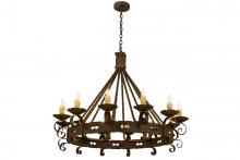 Meyda White 164661 - 48" Wide Goulaine Corde 12 Light Chandelier