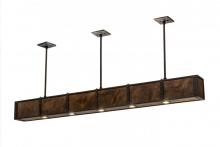 Meyda White 165255 - 72" Long Giradeau Wood Beam Oblong Pendant