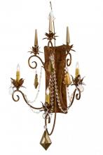 Meyda White 169773 - 21" Wide Minuet 3 Light Wall Sconce