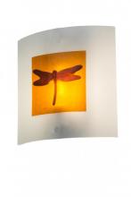 Meyda White 170865 - 11"W Metro Fusion Dragonfly Shade