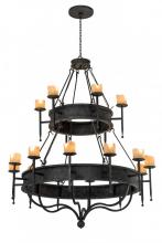 Meyda White 172299 - 60" Wide Marta 18 Light Two Tier Chandelier