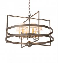 Meyda White 175746 - 36"W Aldari 6 LT Chandelier