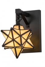 Meyda White 180438 - 8" Wide Moravian Star Wall Sconce