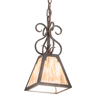 Meyda White 187030 - 7" Square Ava Mini Pendant