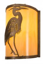 Meyda White 188604 - 8"W Heron Wall Sconce