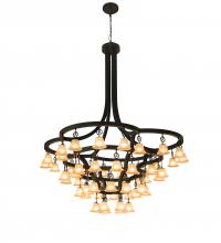 Meyda White 197780 - 90" Wide Cretella 58 LT Chandelier