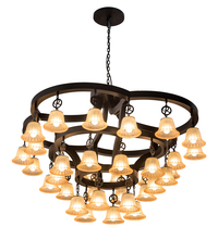 Meyda White 197782 - 65" Wide Cretella 34 LT Chandelier