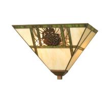 Meyda White 20635 - 14"W Pinecone Ridge Wall Sconce